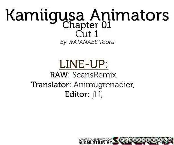 Kamiigusa Animators Chapter 1 1